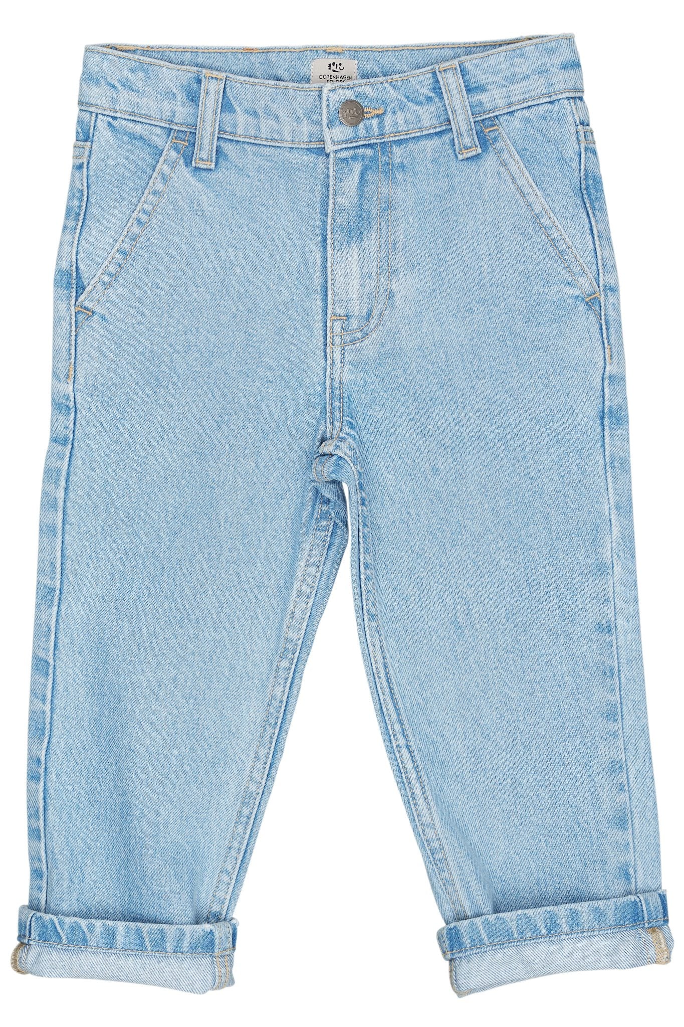 ORGANIC JUNIOR JEANS - REGULAR FIT - LT BLUE INDIGO WASHED