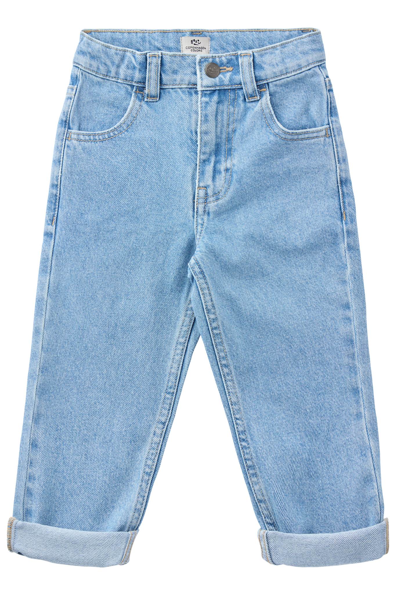 ORGANIC JUNIOR JEANS - REGULAR FIT - LT BLUE INDIGO WASHED