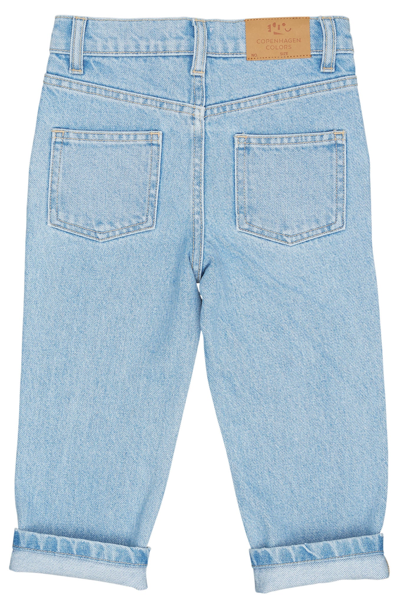 ORGANIC JUNIOR JEANS - REGULAR FIT - LT BLUE INDIGO WASHED