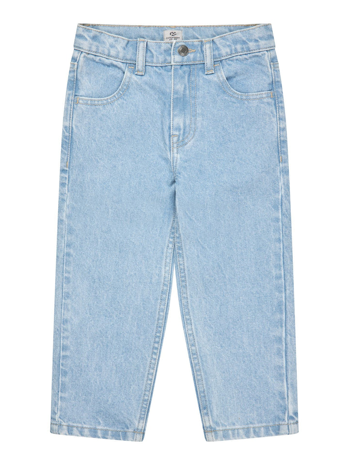 ORGANIC JUNIOR JEANS - REGULAR FIT - LT BLUE INDIGO WASHED