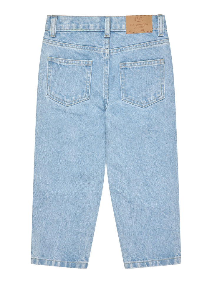 ORGANIC JUNIOR JEANS - REGULAR FIT - LT BLUE INDIGO WASHED