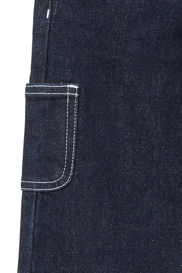 Denim Cargo Pants - Raw Denim