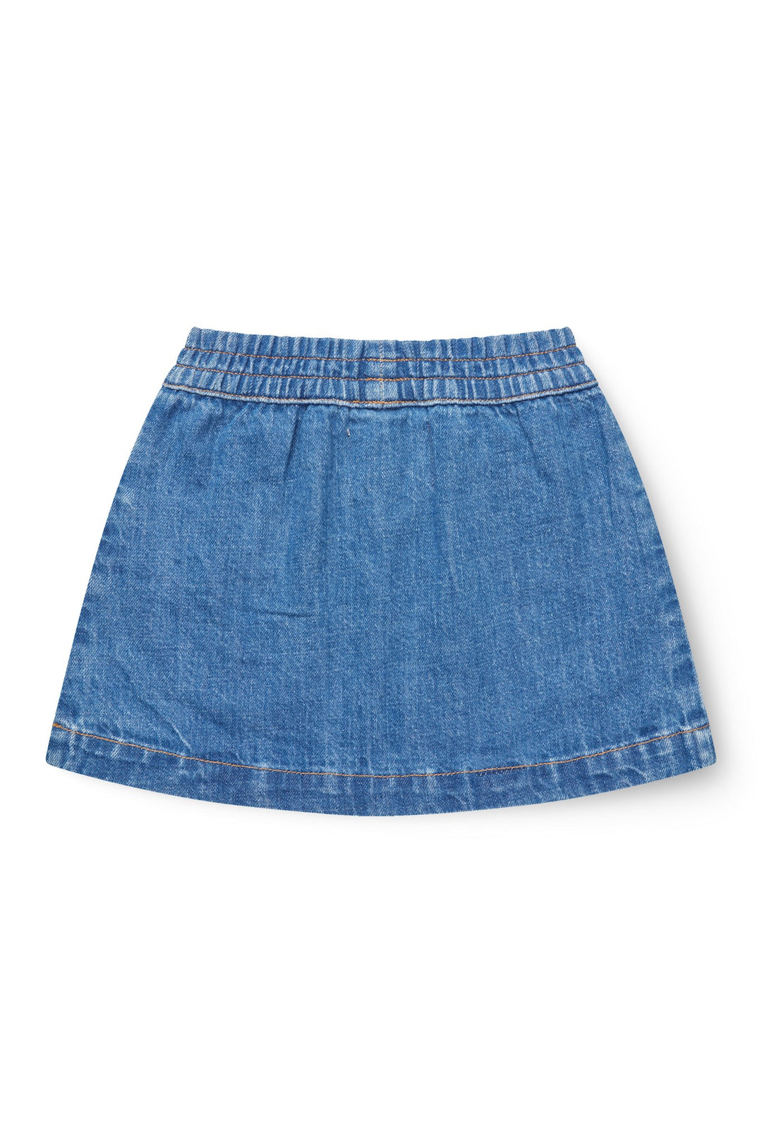 ORGANIC POCKET SKIRT - INDIGO BLUE WASHED