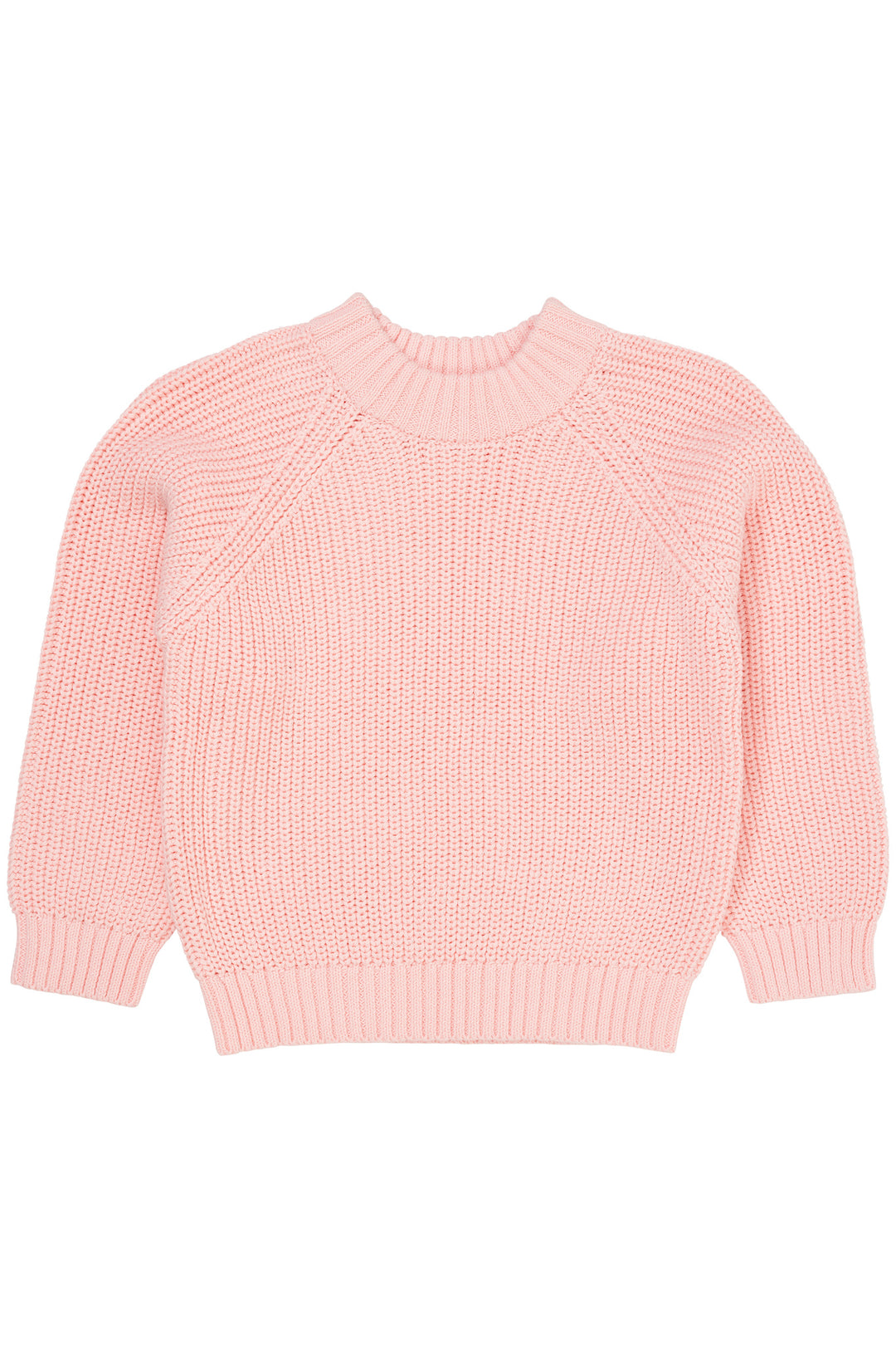KNITTED CLASSIC RIB BLOUSE - BALLERINA