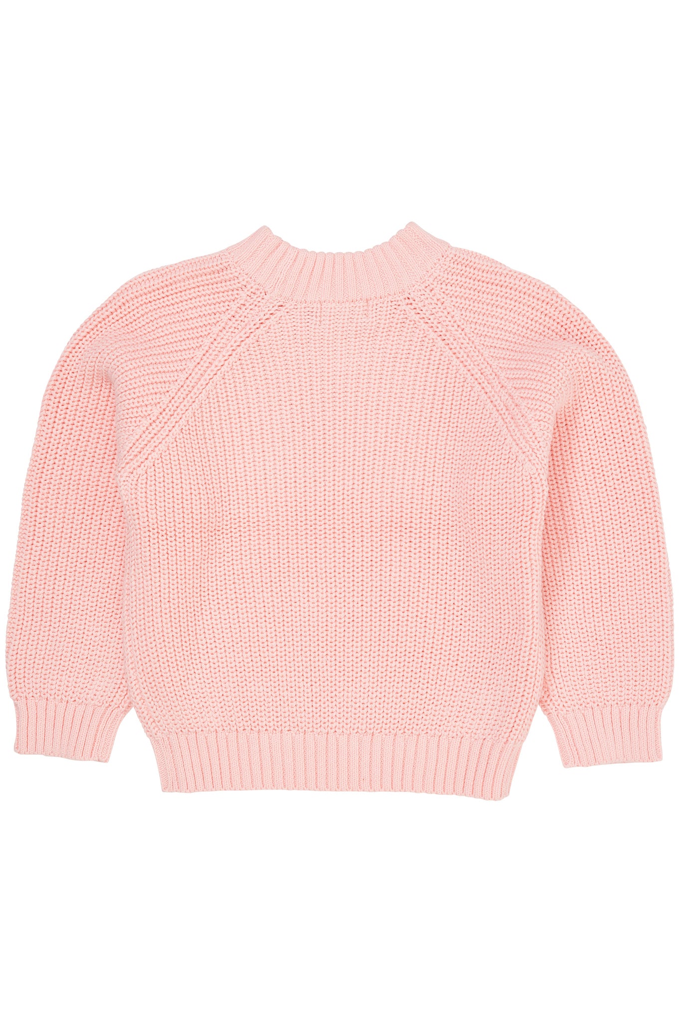 KNITTED CLASSIC RIB BLOUSE - BALLERINA