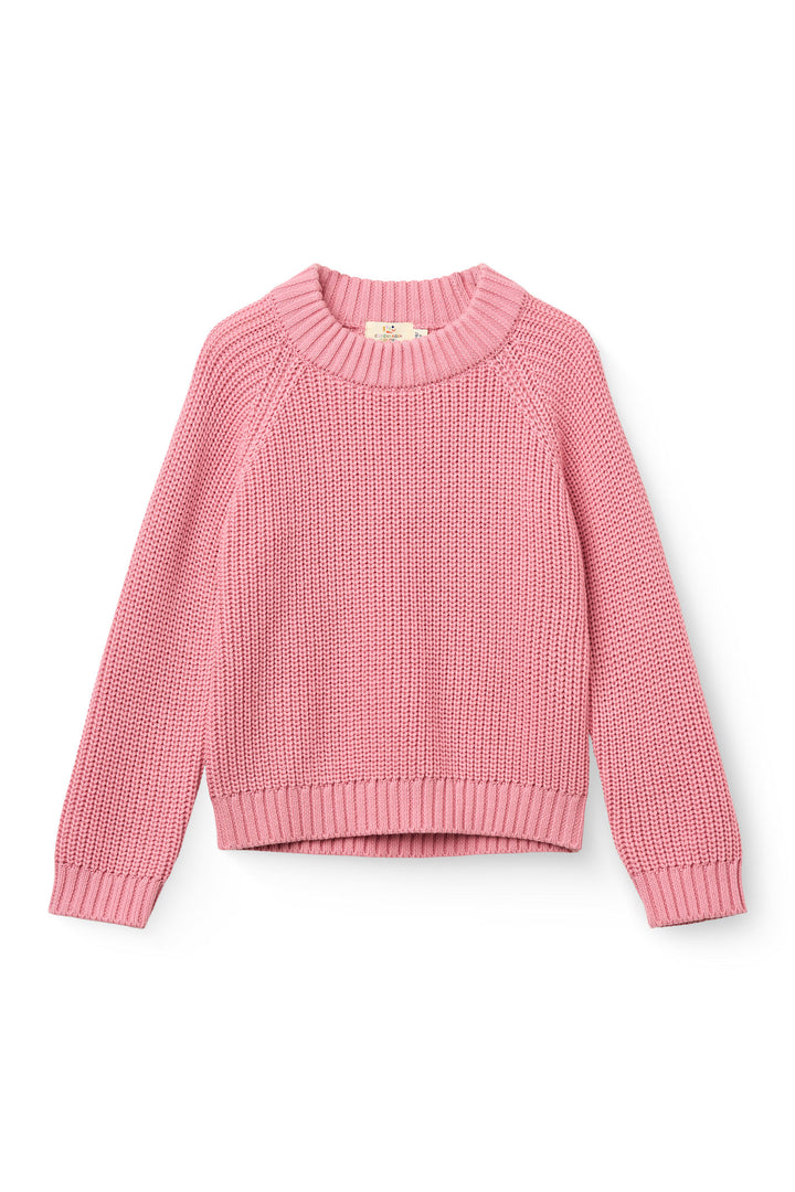 Knitted Classic Rib Sweater - Blossom Pink