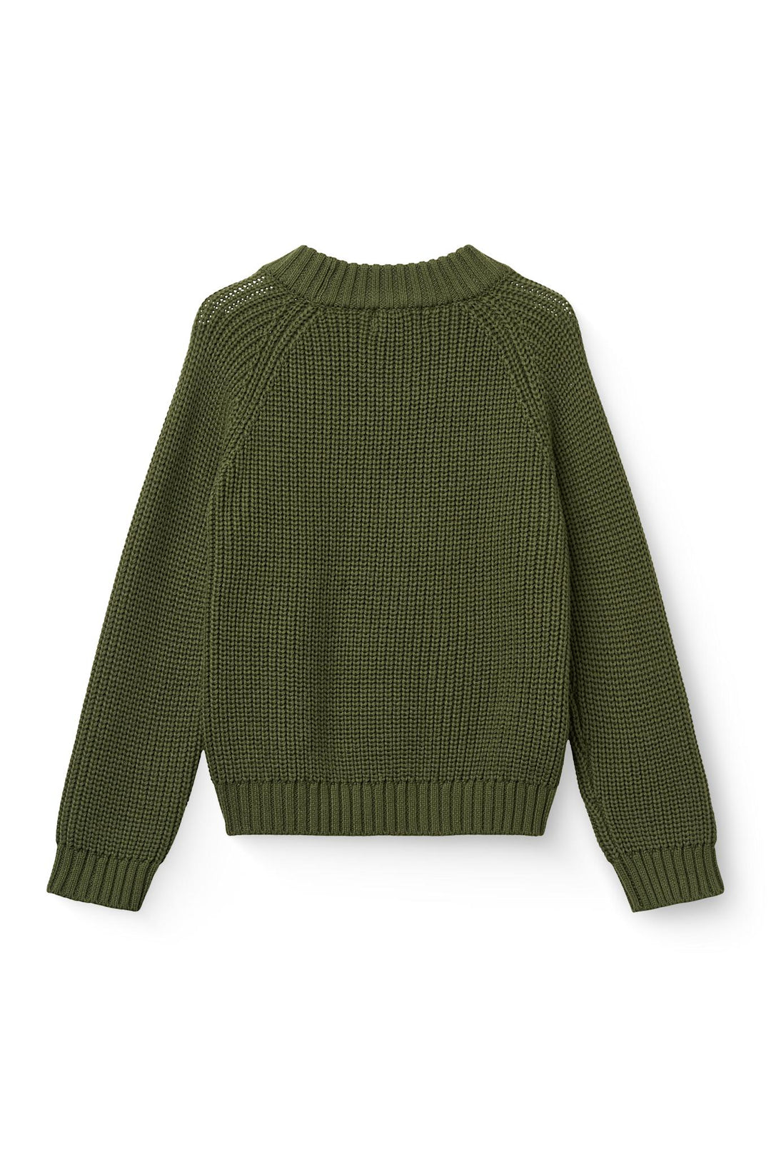 Knitted Classic Rib Sweater - Dk. Green