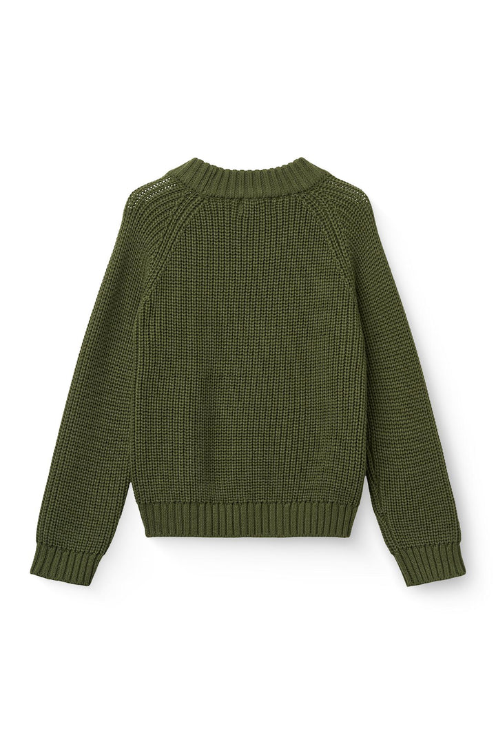 Knitted Classic Rib Sweater - Dk. Green