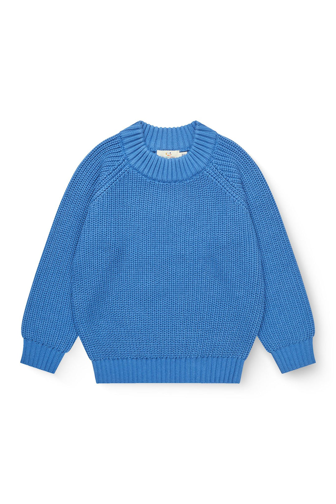 Knitted Classic Rib Sweater - Sharp Blue