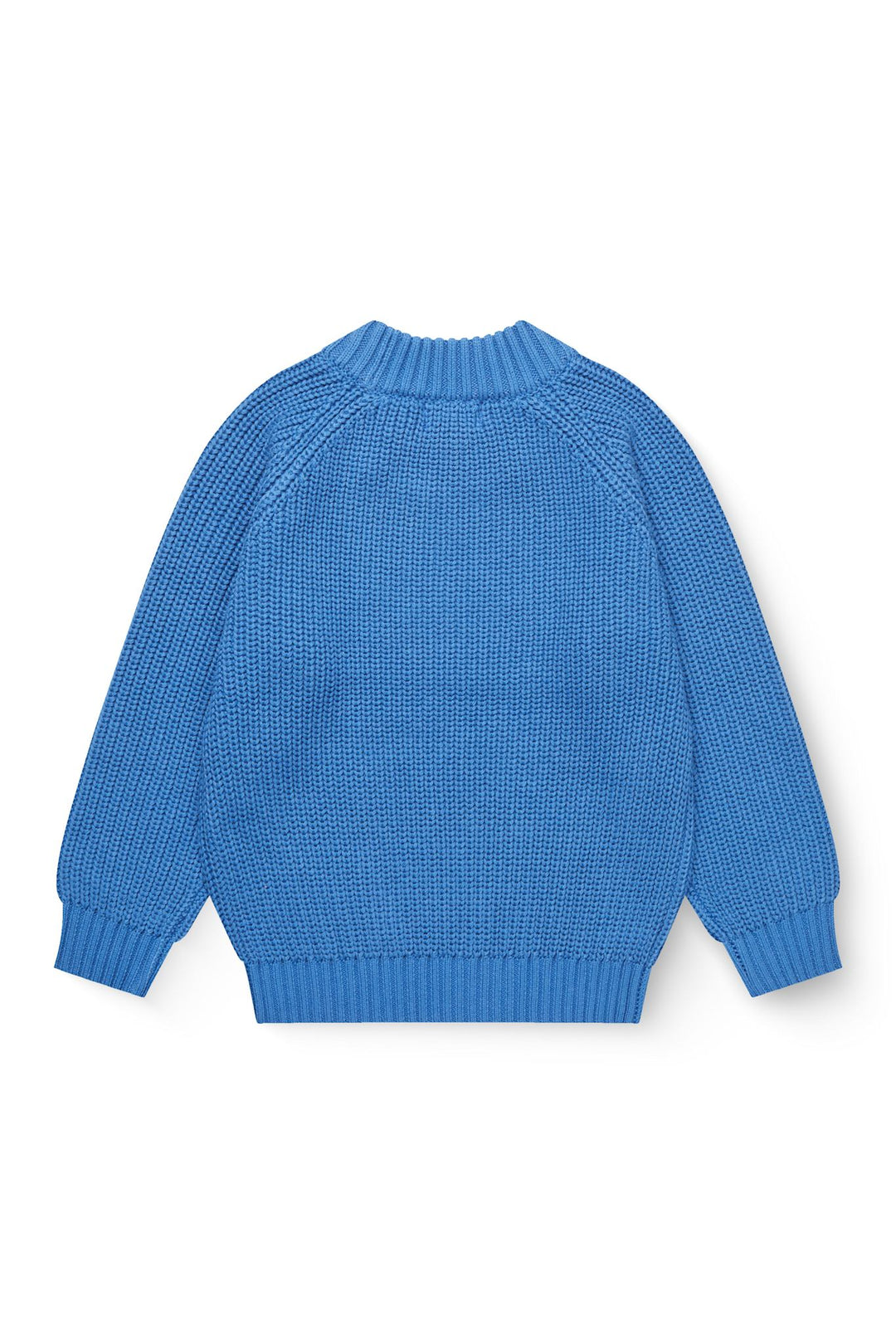 Knitted Classic Rib Sweater - Sharp Blue
