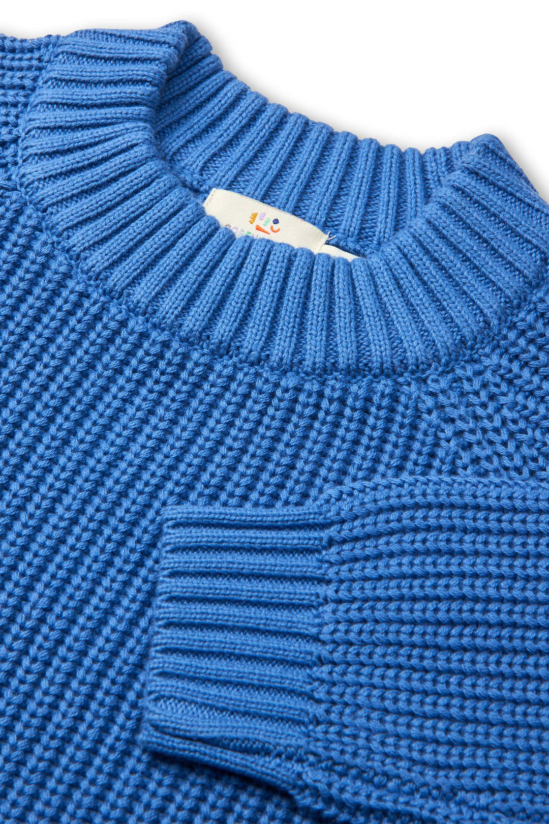 Knitted Classic Rib Sweater - Sharp Blue