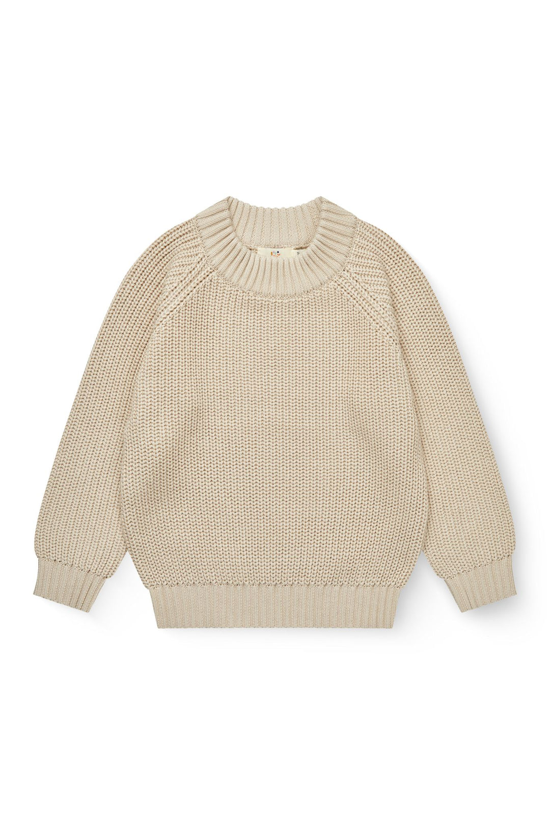 Knitted Classic Rib Sweater - Sand