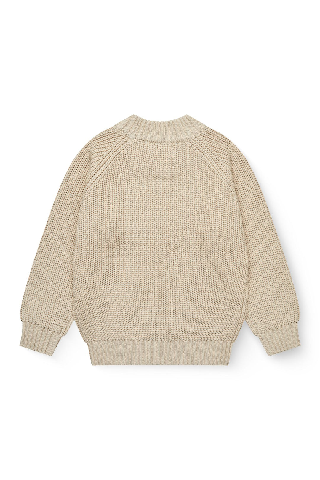 Knitted Classic Rib Sweater - Sand