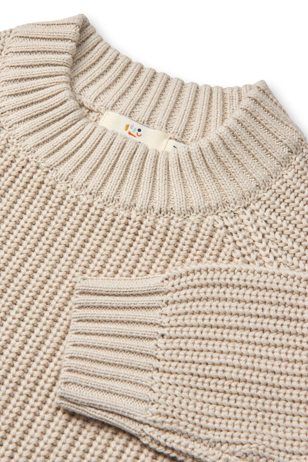 Knitted Classic Rib Sweater - Sand