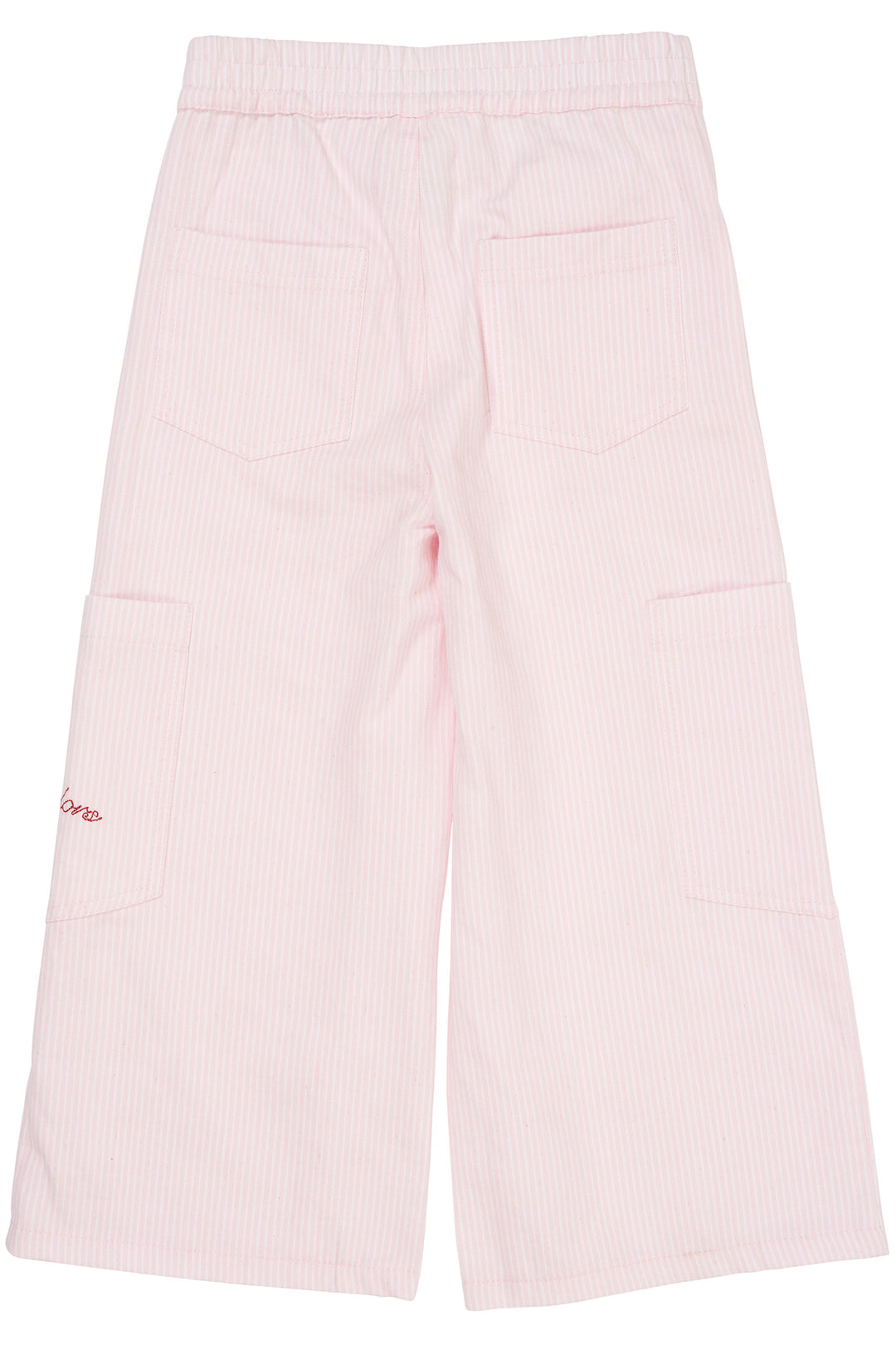 STRIPED WIDE PANTS W POCKETS - BALLERINA STRIPE