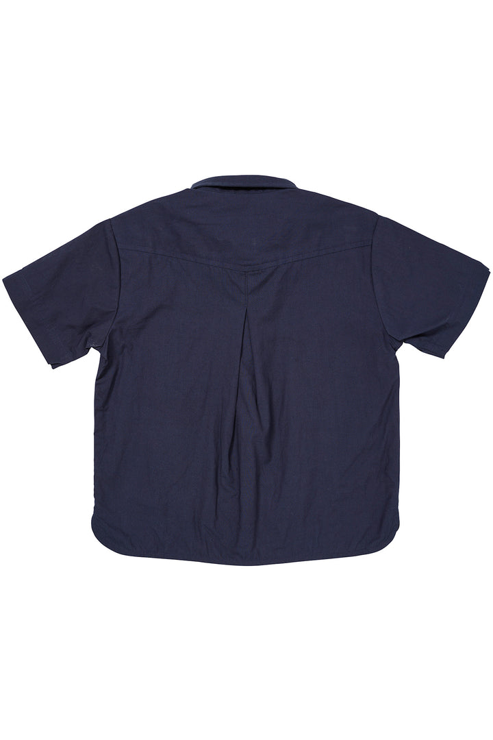 POPLIN SS SHIRT - NAVY