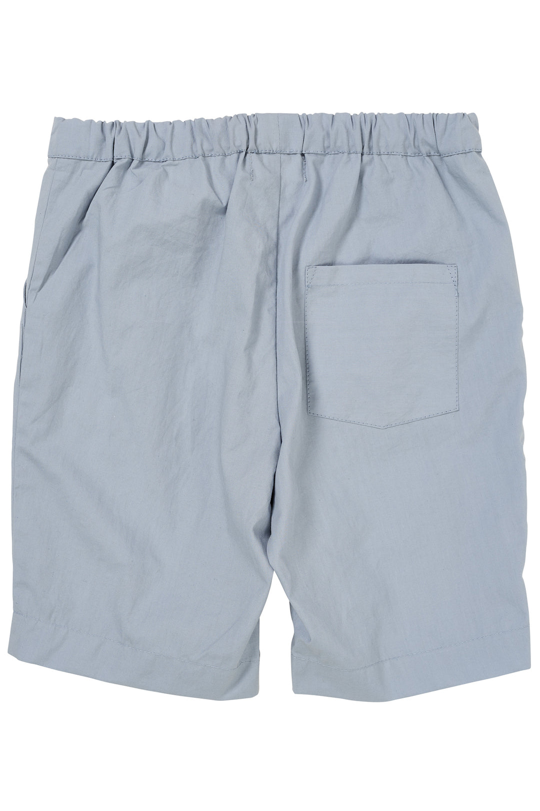 POPLIN SHORTS W. DRAWSTRING - DUSTY BLUE