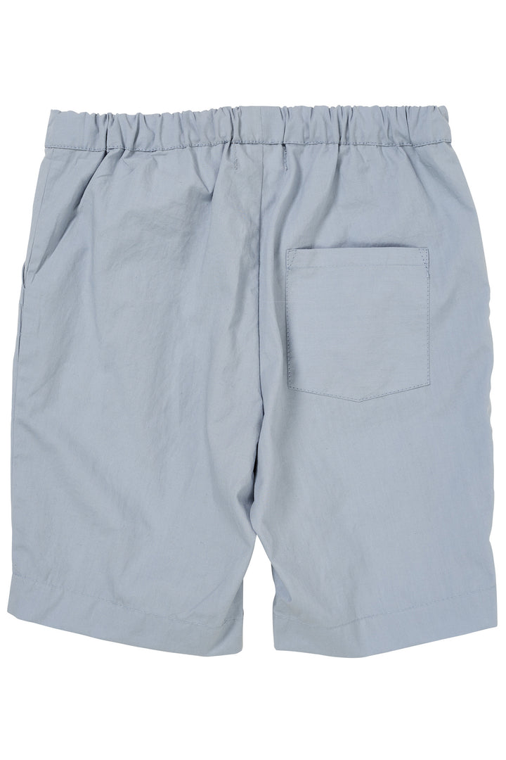 POPLIN SHORTS W. DRAWSTRING - DUSTY BLUE