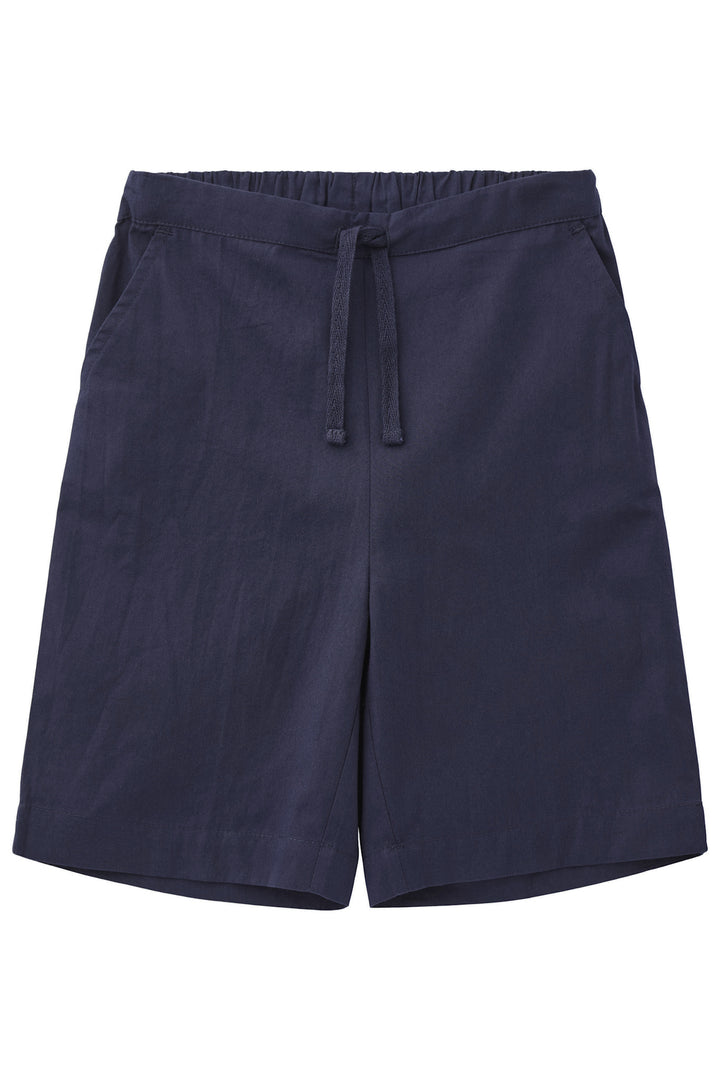 POPLIN SHORTS W. DRAWSTRING - NAVY