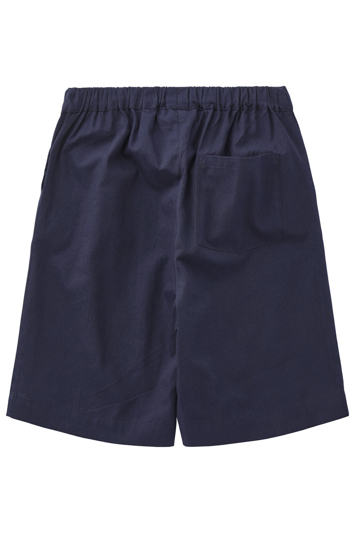 POPLIN SHORTS W. DRAWSTRING - NAVY