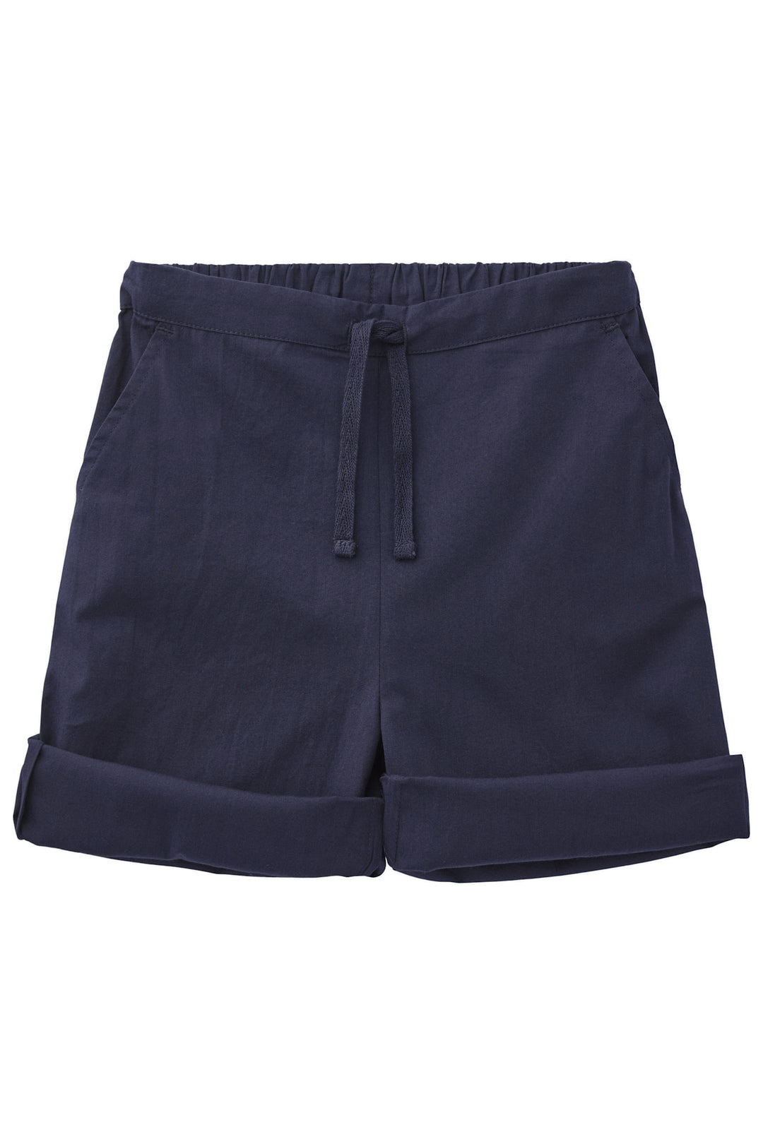 POPLIN SHORTS W. DRAWSTRING - NAVY