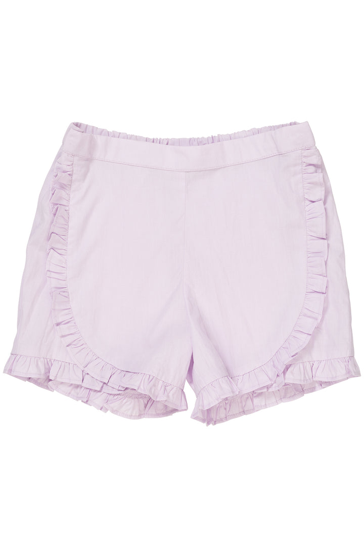 POPLIN FRILL SHORTS - LAVENDER