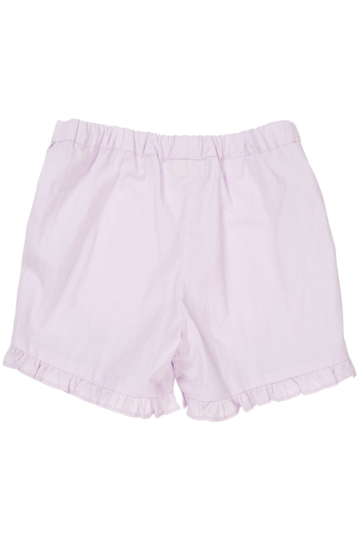 POPLIN FRILL SHORTS - LAVENDER