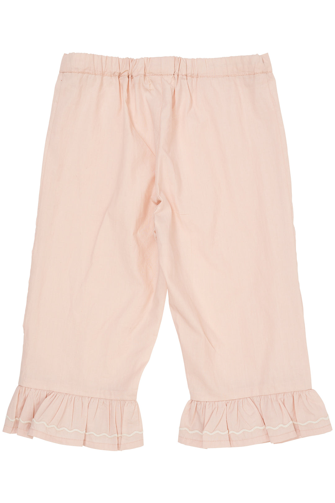 POPLIN CAPRI PANTS W. EMBROIDERY - DUSTY ROSE COMB