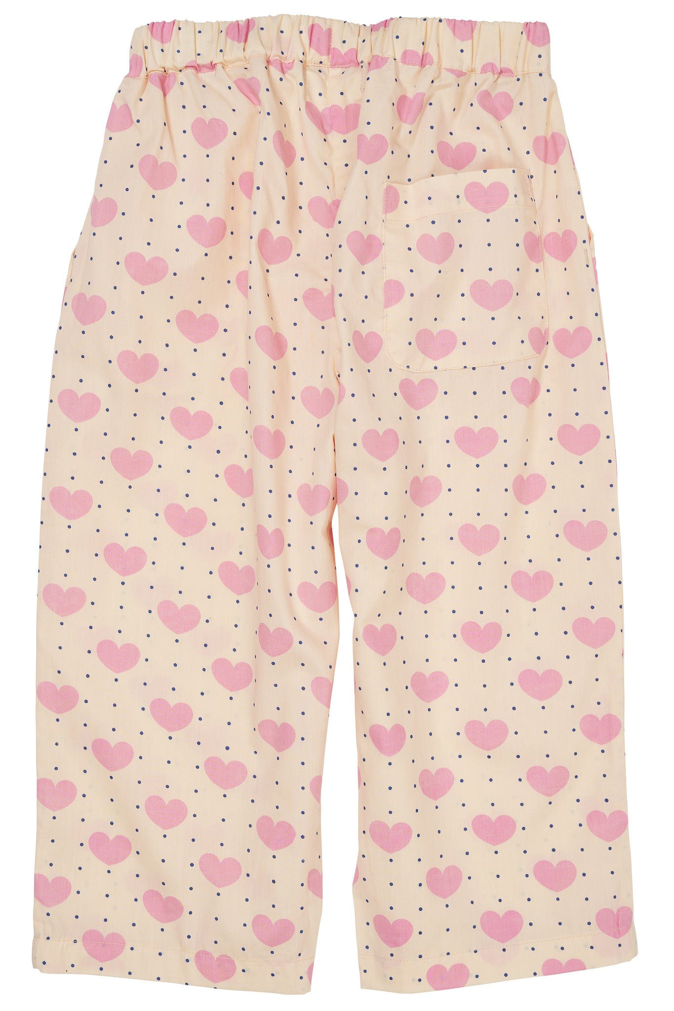 HEART AND DOTS PANTS LOOSE FIT - HEART AOP