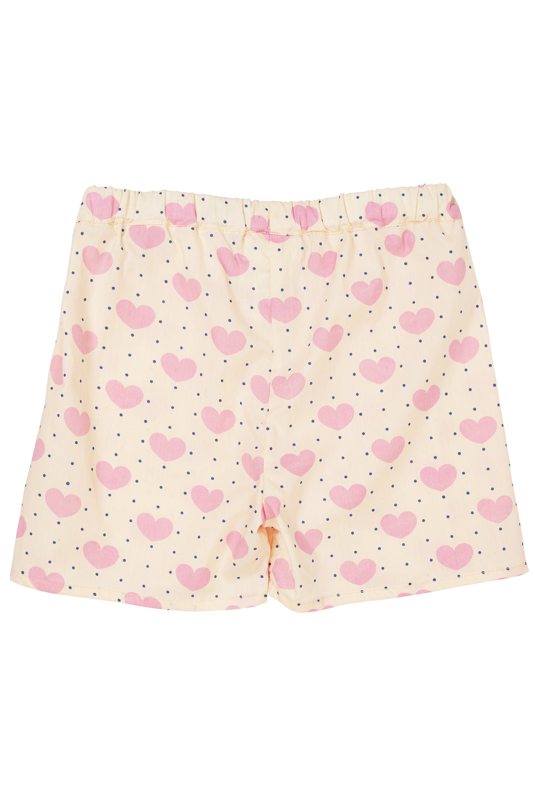 HEART AND DOTS SHORTS W RUFFLE POCKETS - HEART AOP