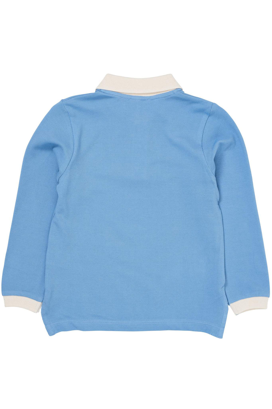 PIQUE LS POLOSHIRT W. SLIT - SKY BLUE COMB