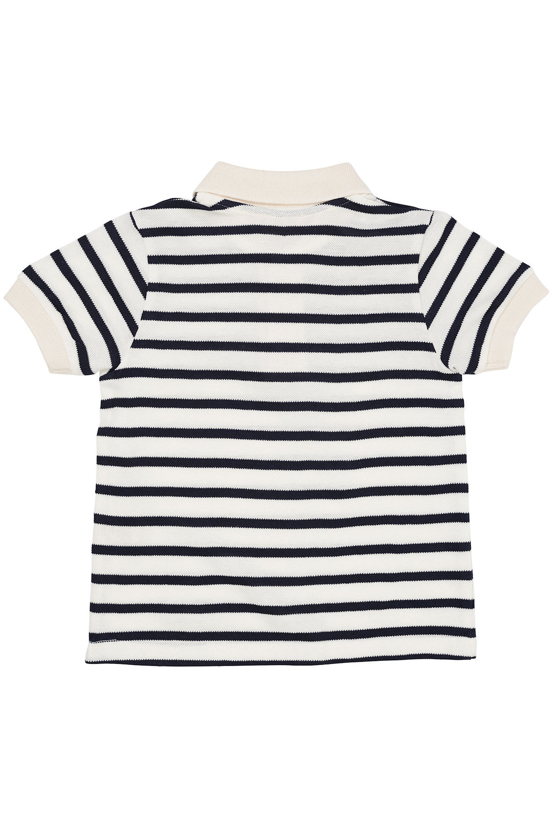 PIQUE STRIPE POLOSHIRT W. SS - NAVY STRIPE