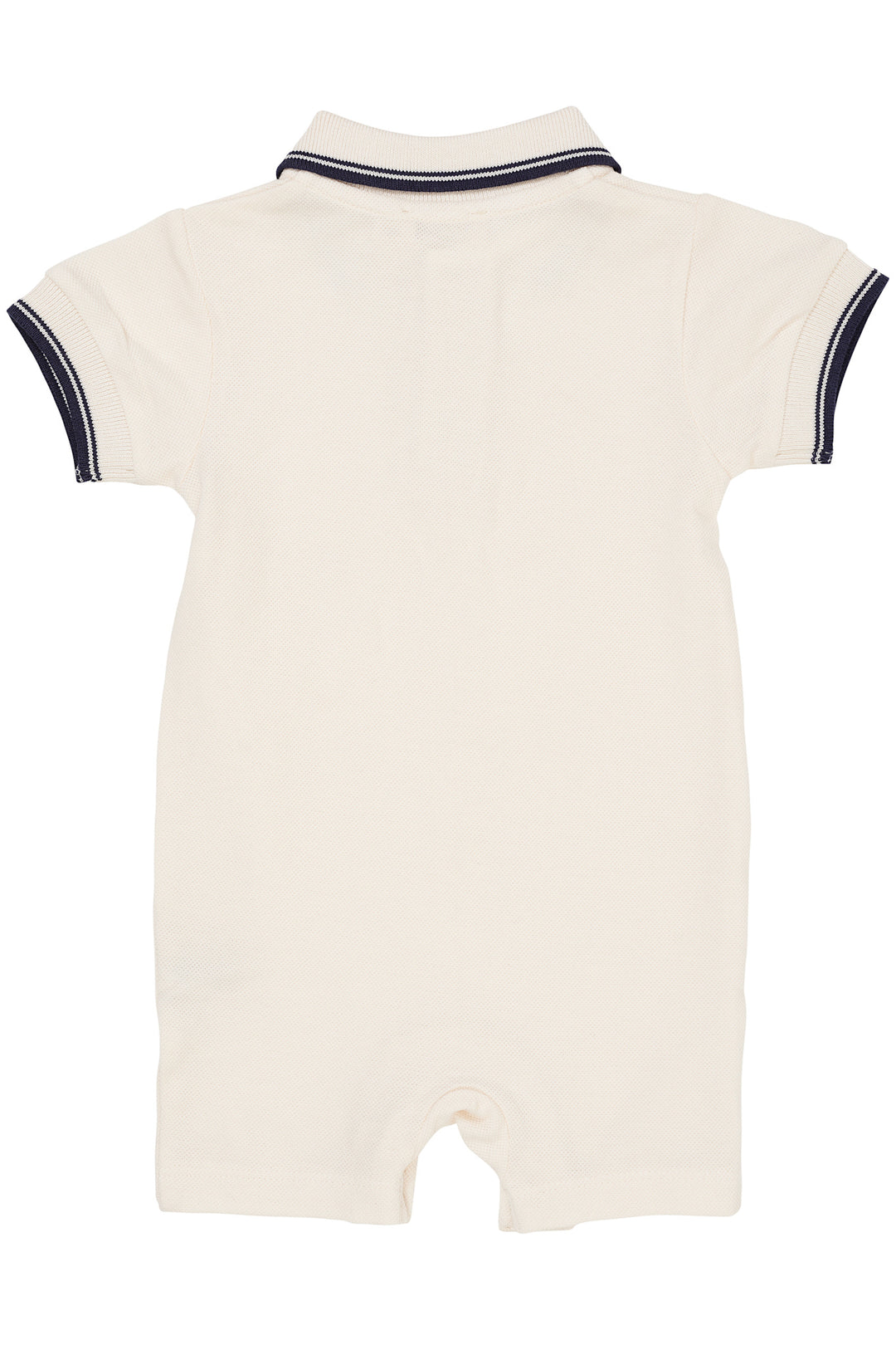 PIQUE POLO ROMPER - CREAM COMB