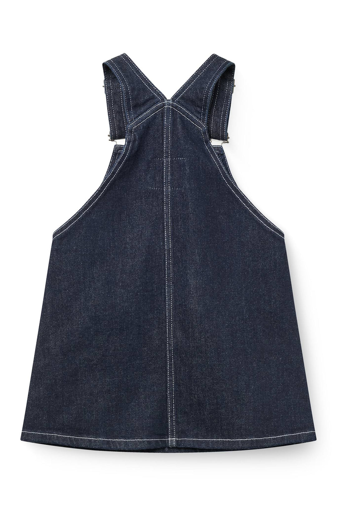 Organic Denim Spencer Dress w. Heart Pocket - Raw Denim