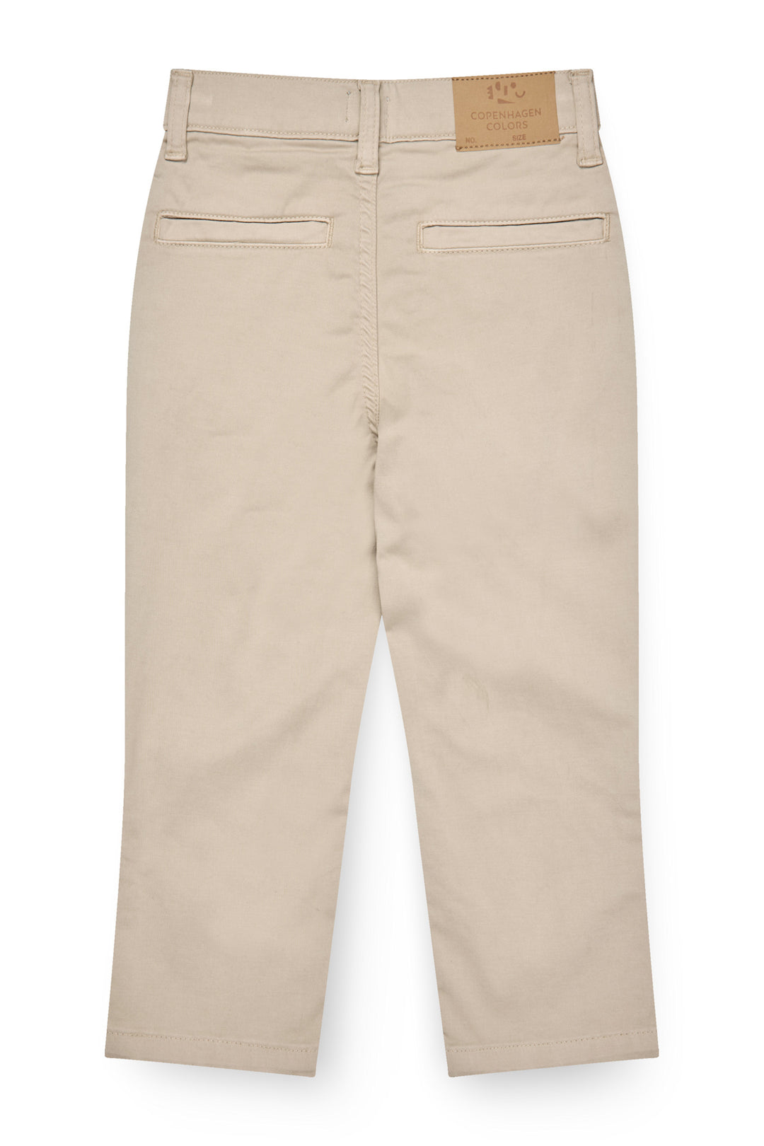 Silky Twill Chino Pants - With Stretch - Beige