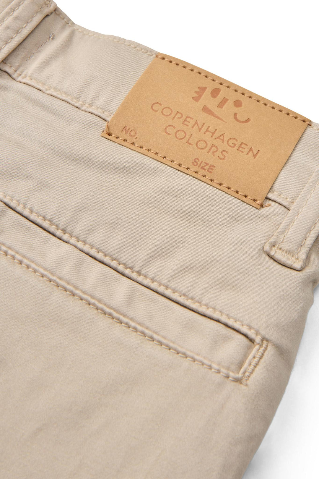 Silky Twill Chino Pants - With Stretch - Beige