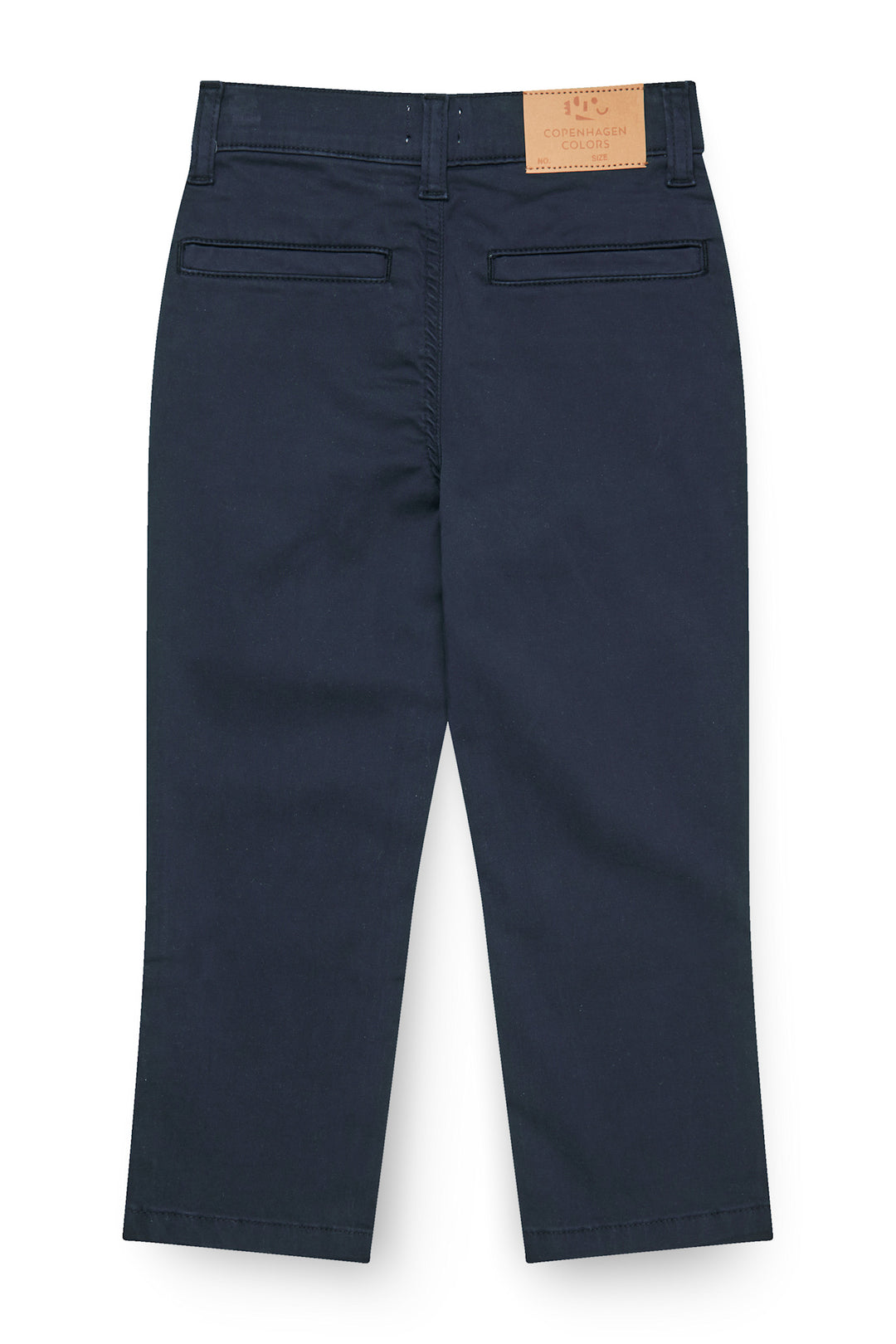 Silky Twill Chino Pants - With Stretch - Navy
