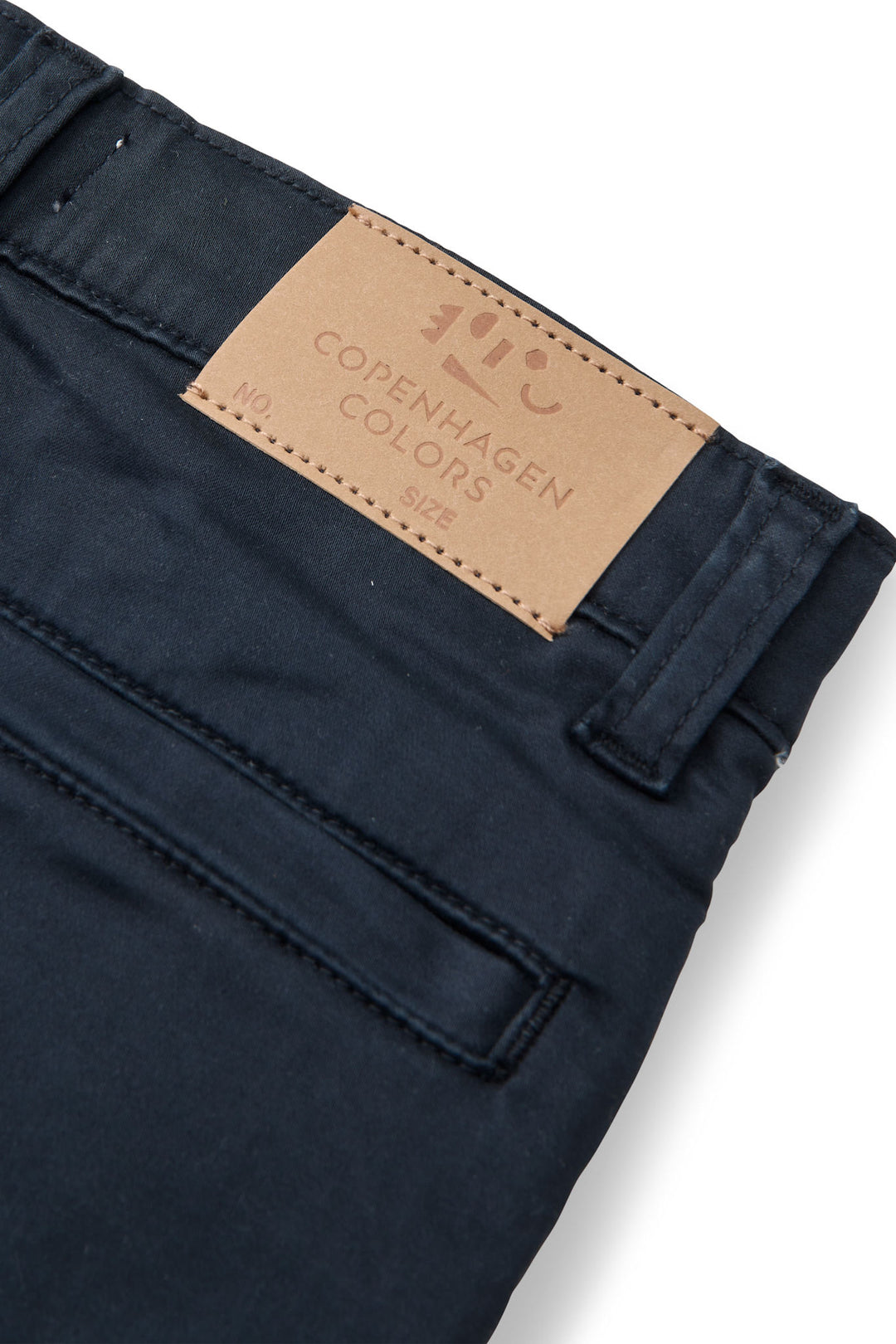Silky Twill Chino Pants - With Stretch - Navy