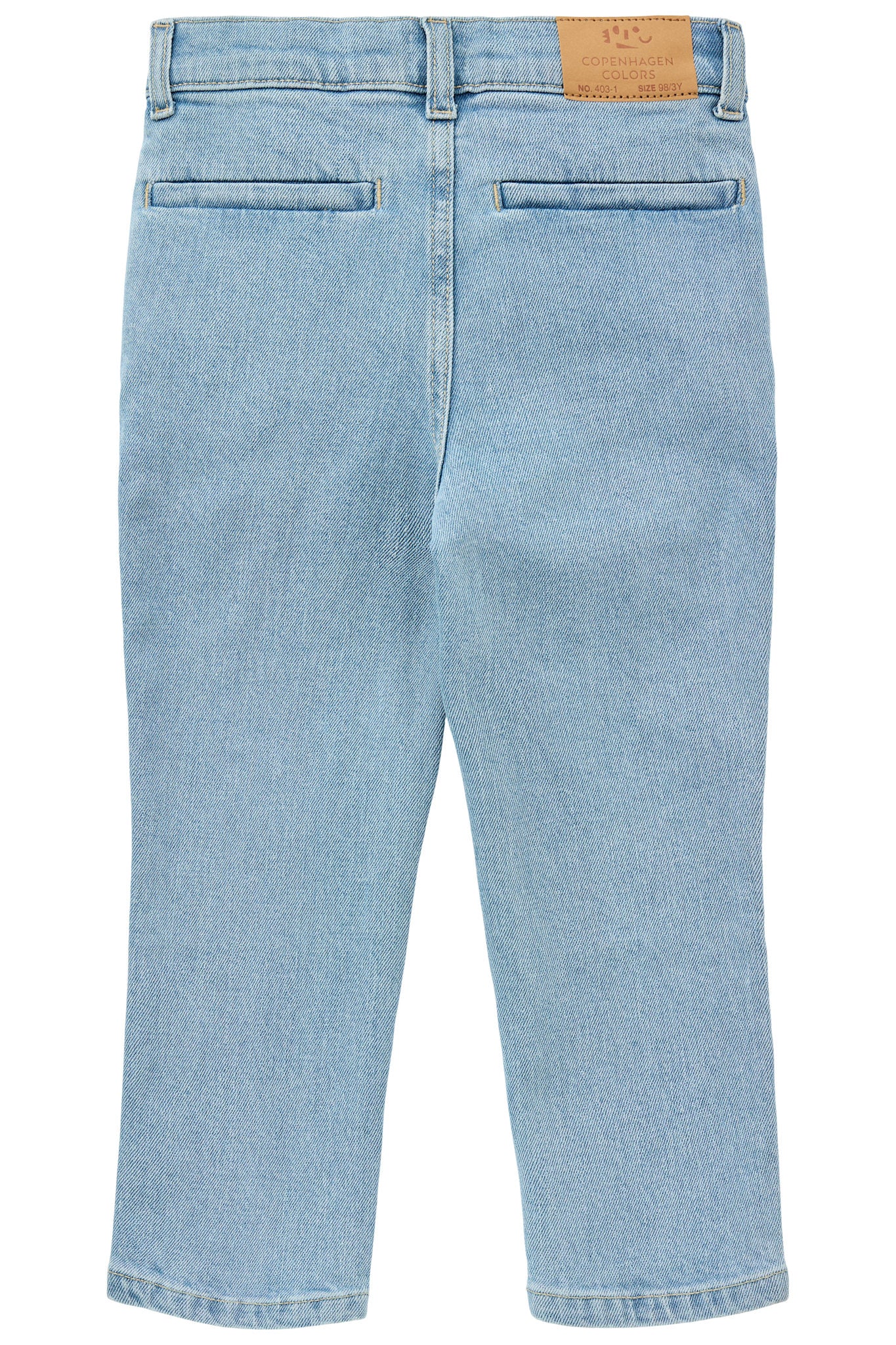 ORGANIC DENIM CHINOS PANTS - SLIM FIT - LT. BLUE WASHED