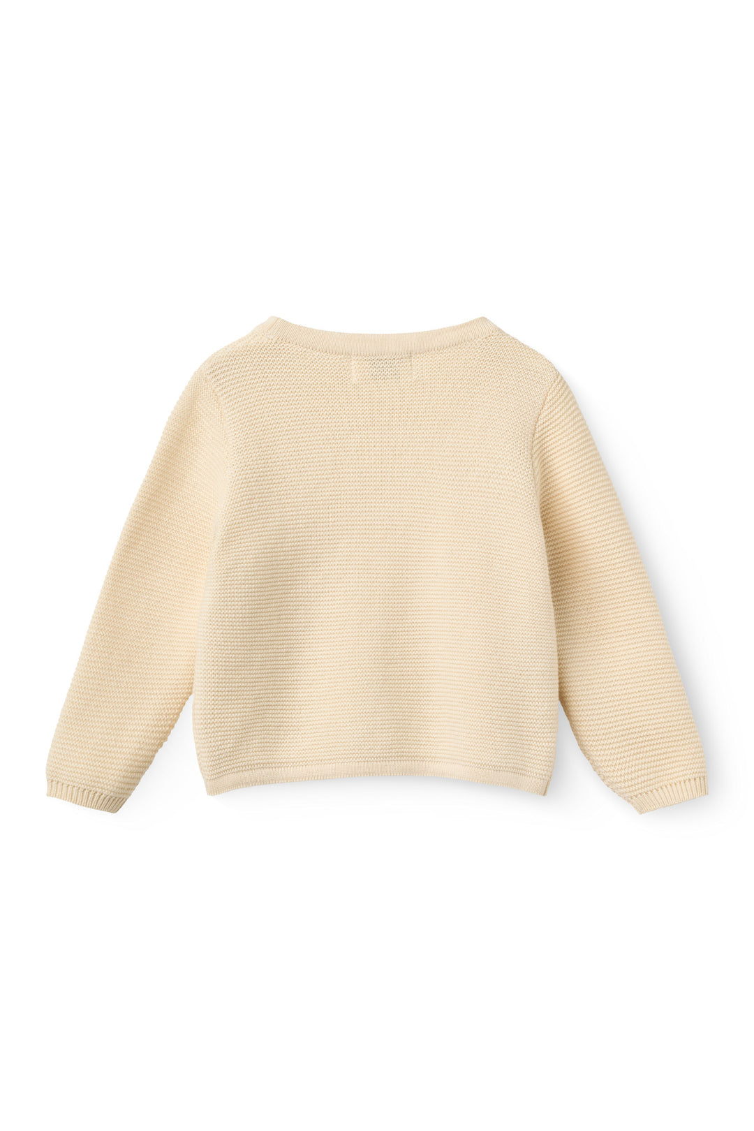 Cotton Knitted Baby cross-over cardigan - CREAM