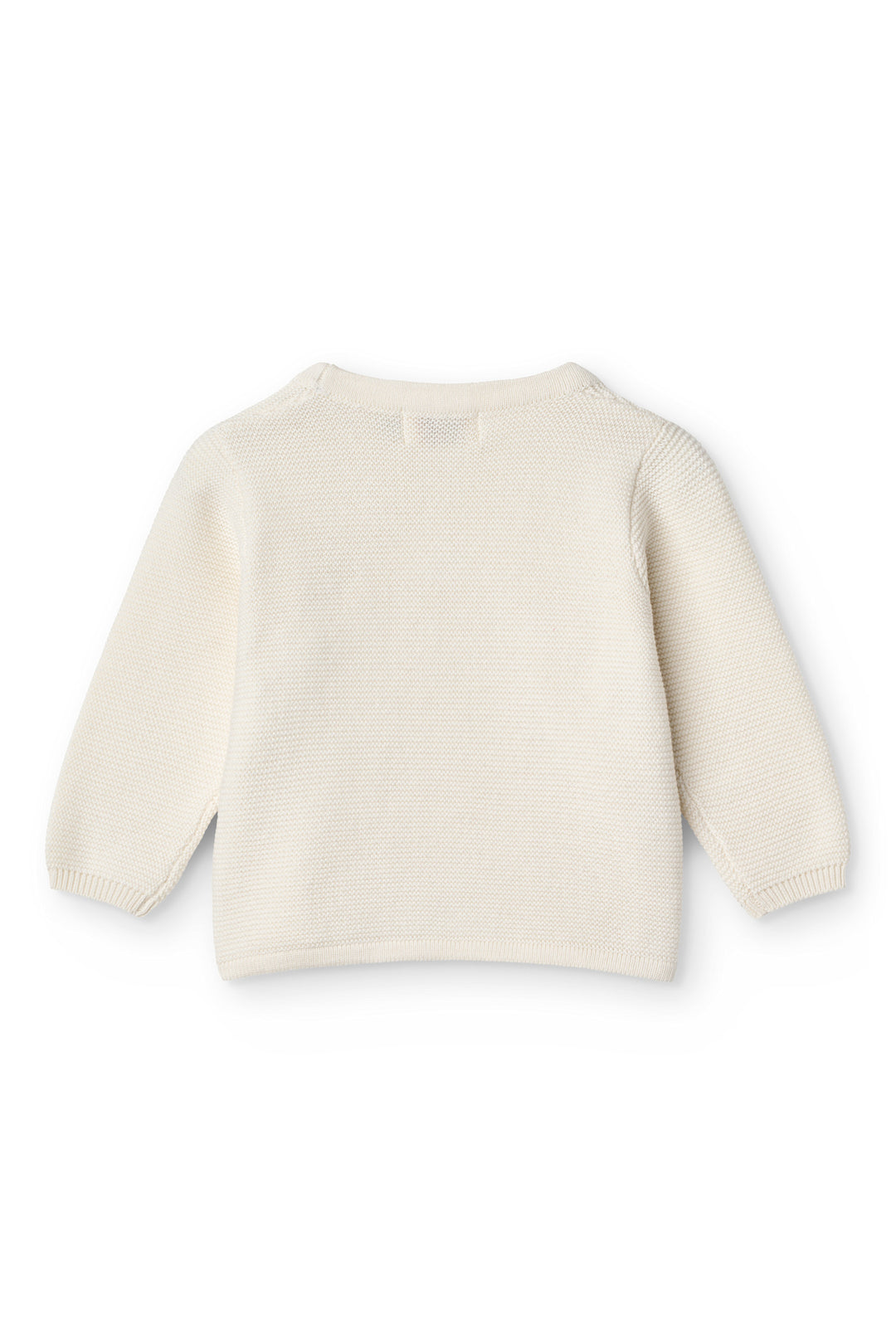 Cotton Knitted Baby cross-over cardigan - CREAM