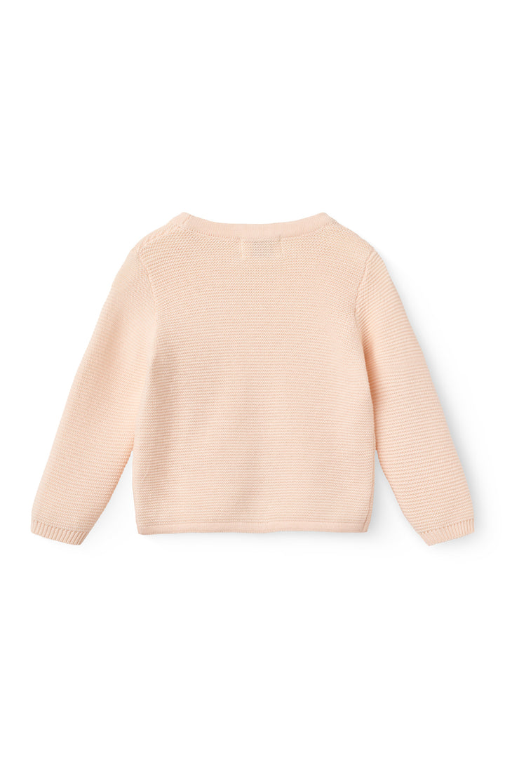 BABY CROSS-OVER CARDIGAN - SOFT PINK