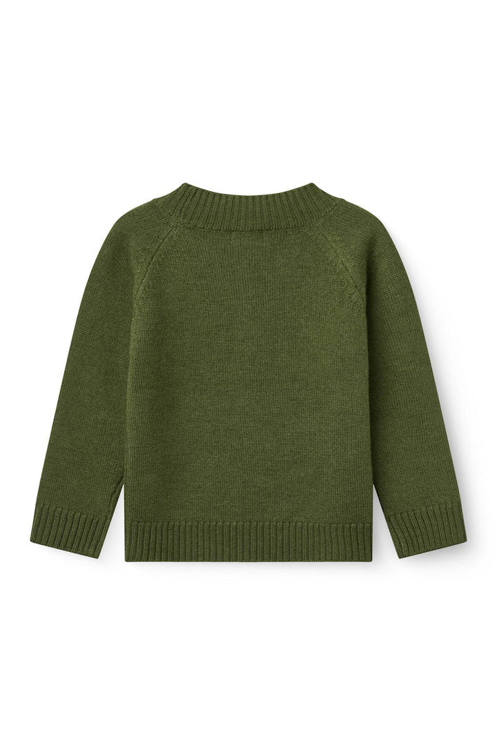 Pull Over w. Turtle Neck - Dk. Green
