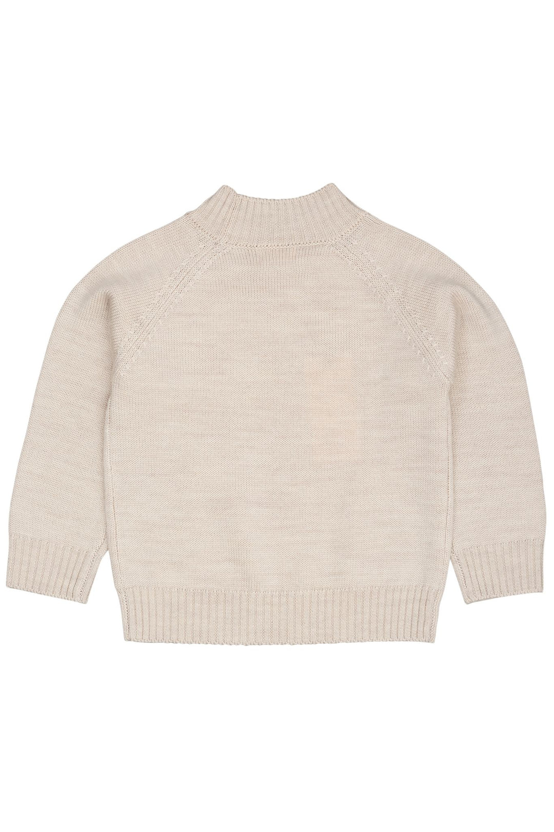 PULL OVER W TURTLE NECK - PALE CREAM MEL.