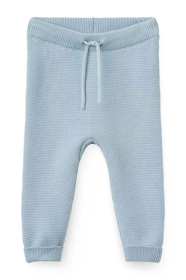 COTTON BABY LEGGINGS - DUSTY BLUE
