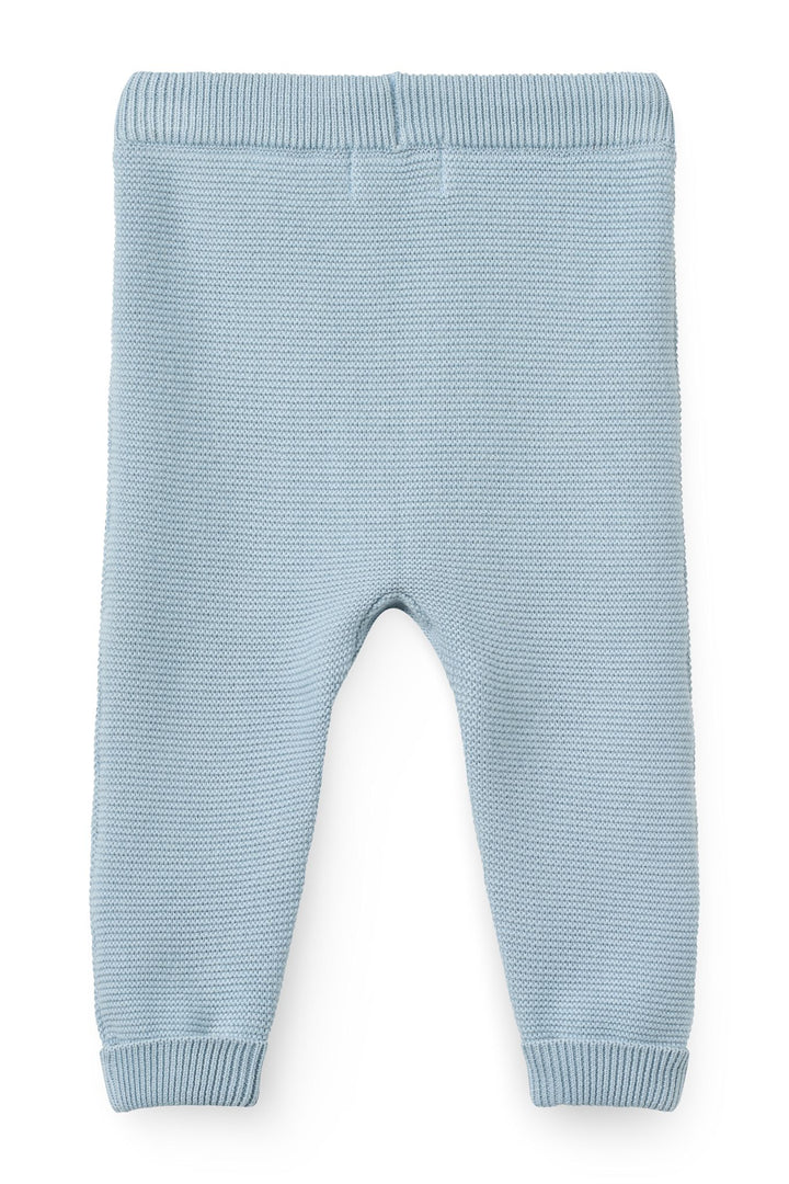 COTTON BABY LEGGINGS - DUSTY BLUE