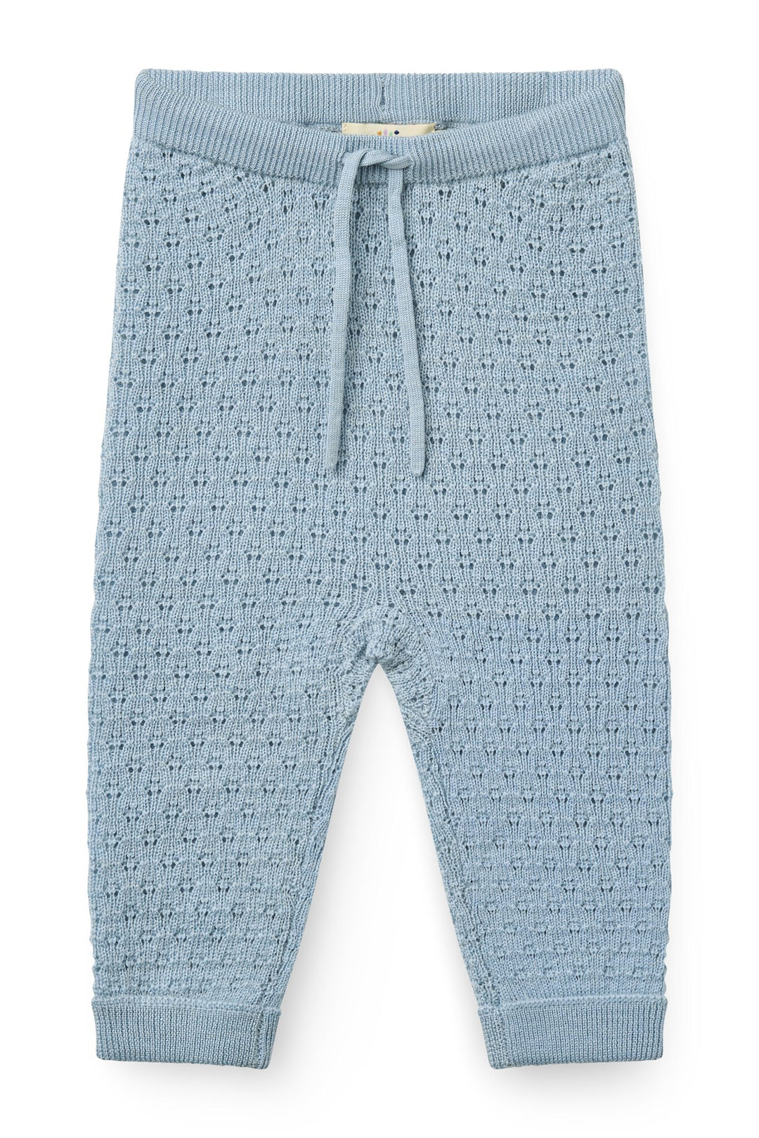 Merino Pattern Baby Leggings - DUSTY BLUE