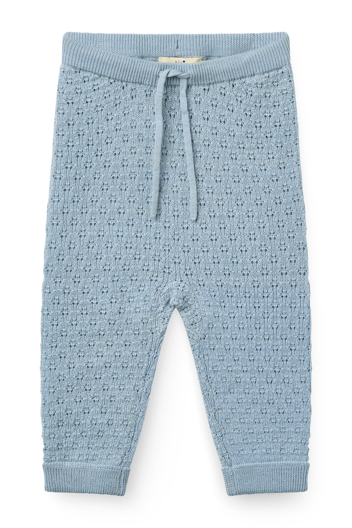 Merino Pattern Baby Leggings - DUSTY BLUE