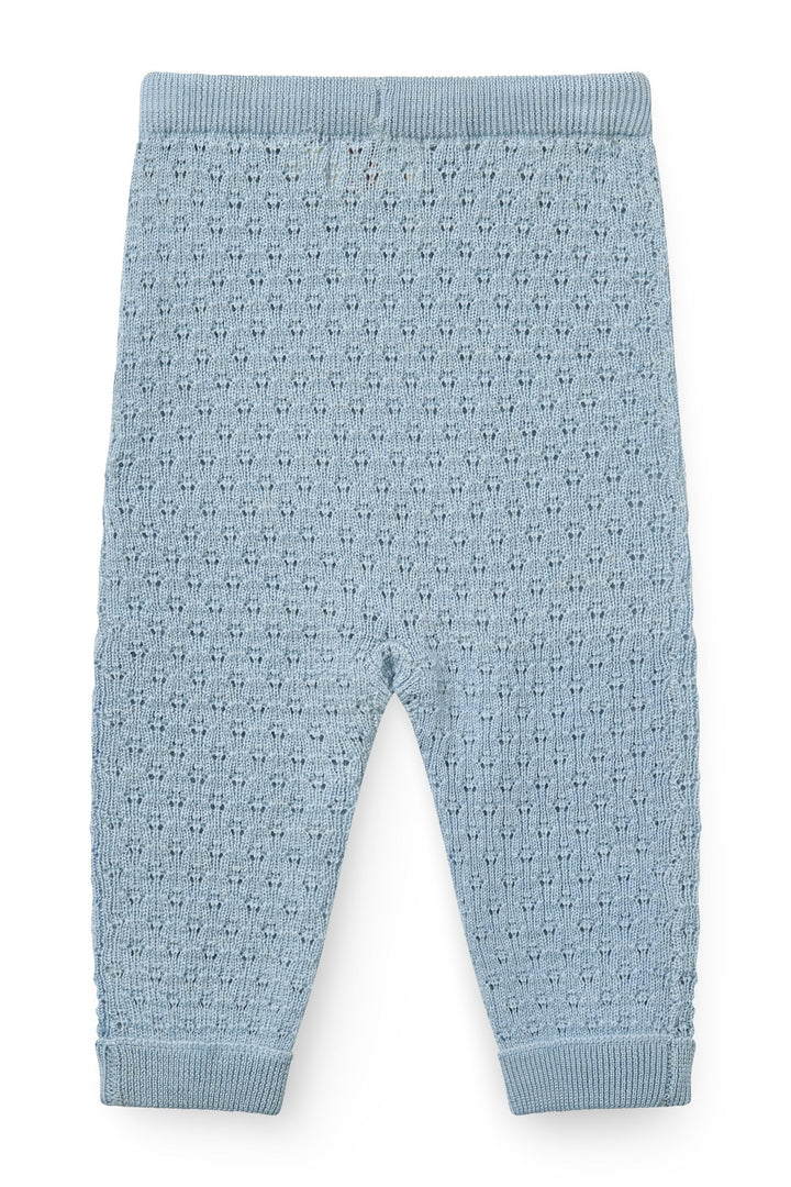 Merino Pattern Baby Leggings - DUSTY BLUE
