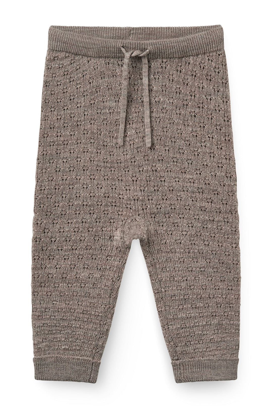 Merino Pattern Baby Leggings - NATURAL MELANGE